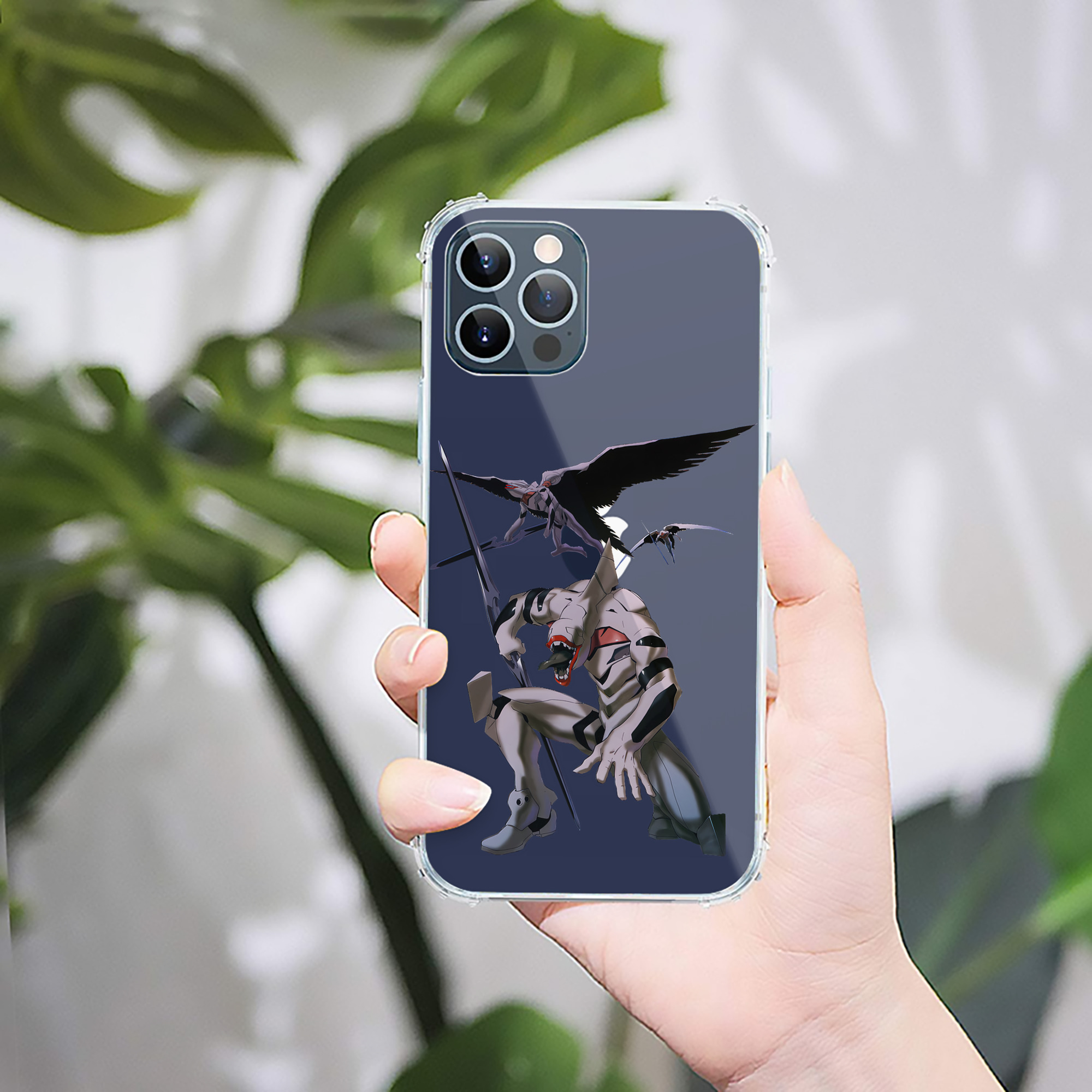（画像用） EVA 新世紀エヴァンゲリオン 【iPhone 12シリーズ対応】透明スマホケース（クリアソフトケース）